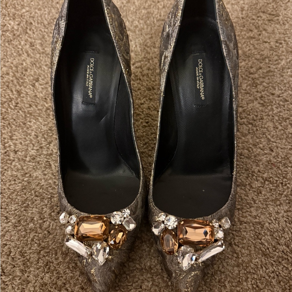 Dolce & Gabbana Women's Glittering Silver Heels